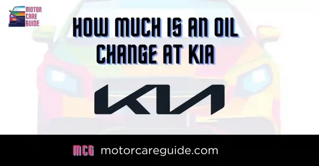 Kia Oil Change Price