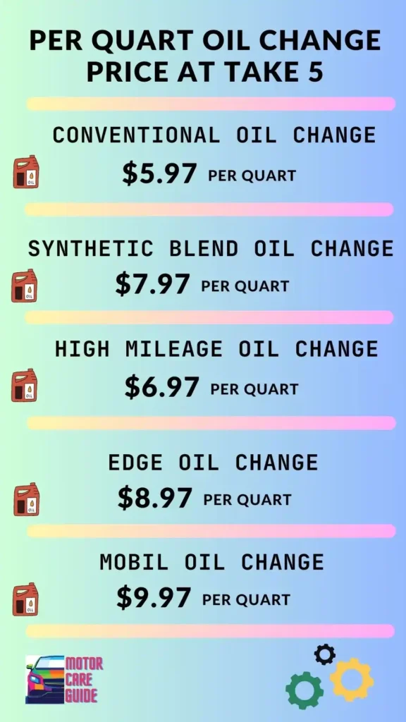 Take 5 Oil Change Price - How Much is an Oil Change at Take 5